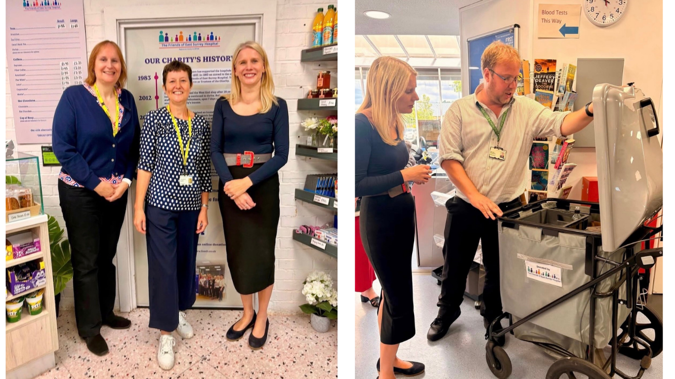 Rebecca Paul MP for Reigate visits the hospital